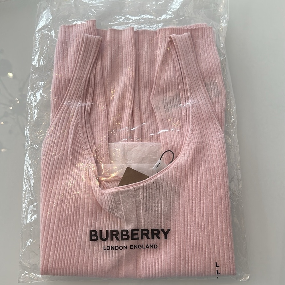 Burberry Veda Light Pink Roundneck Knit Tank Top - Picture 8 of 8